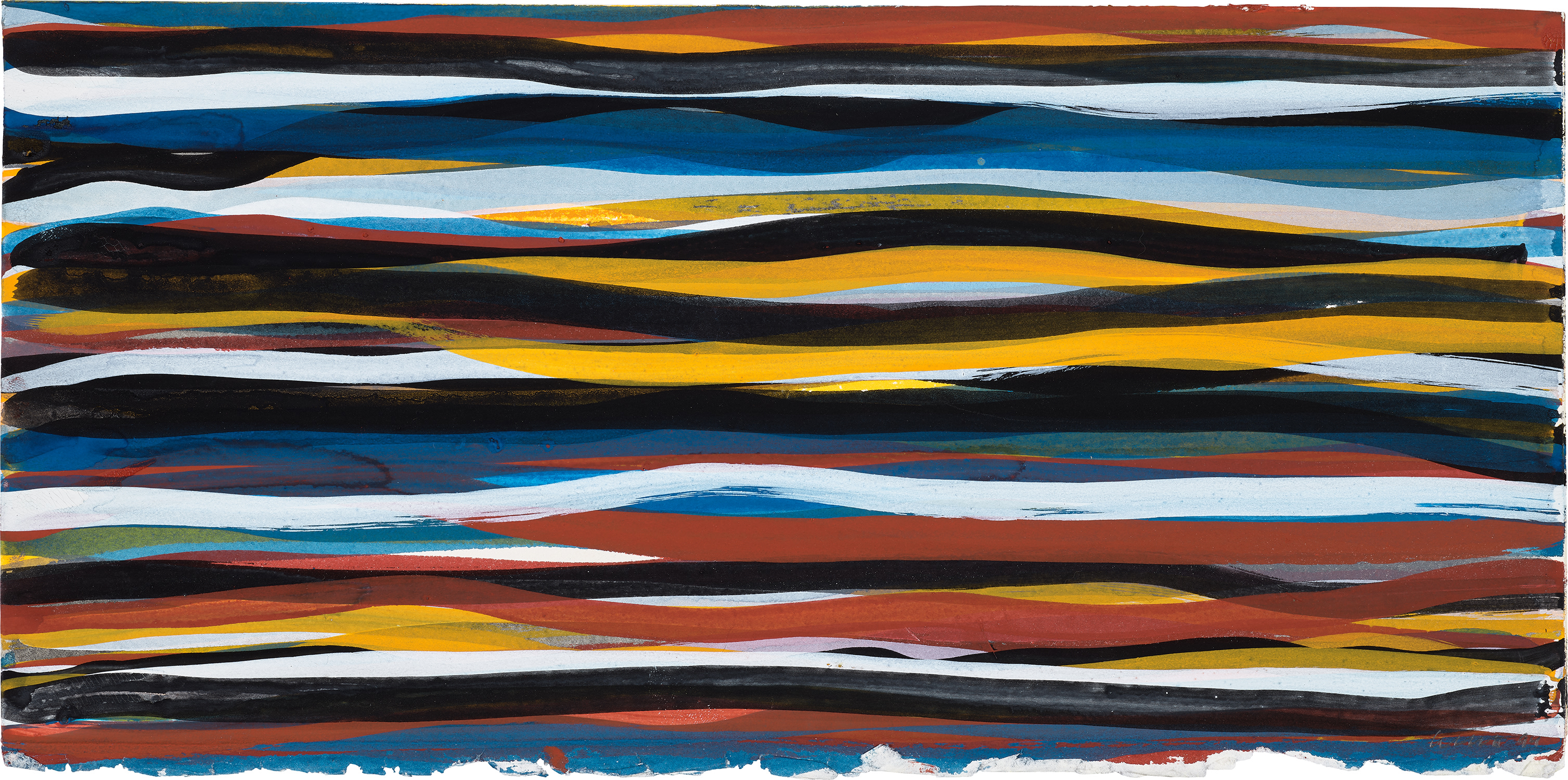 Sol LeWitt — Horizontal Brushstrokes