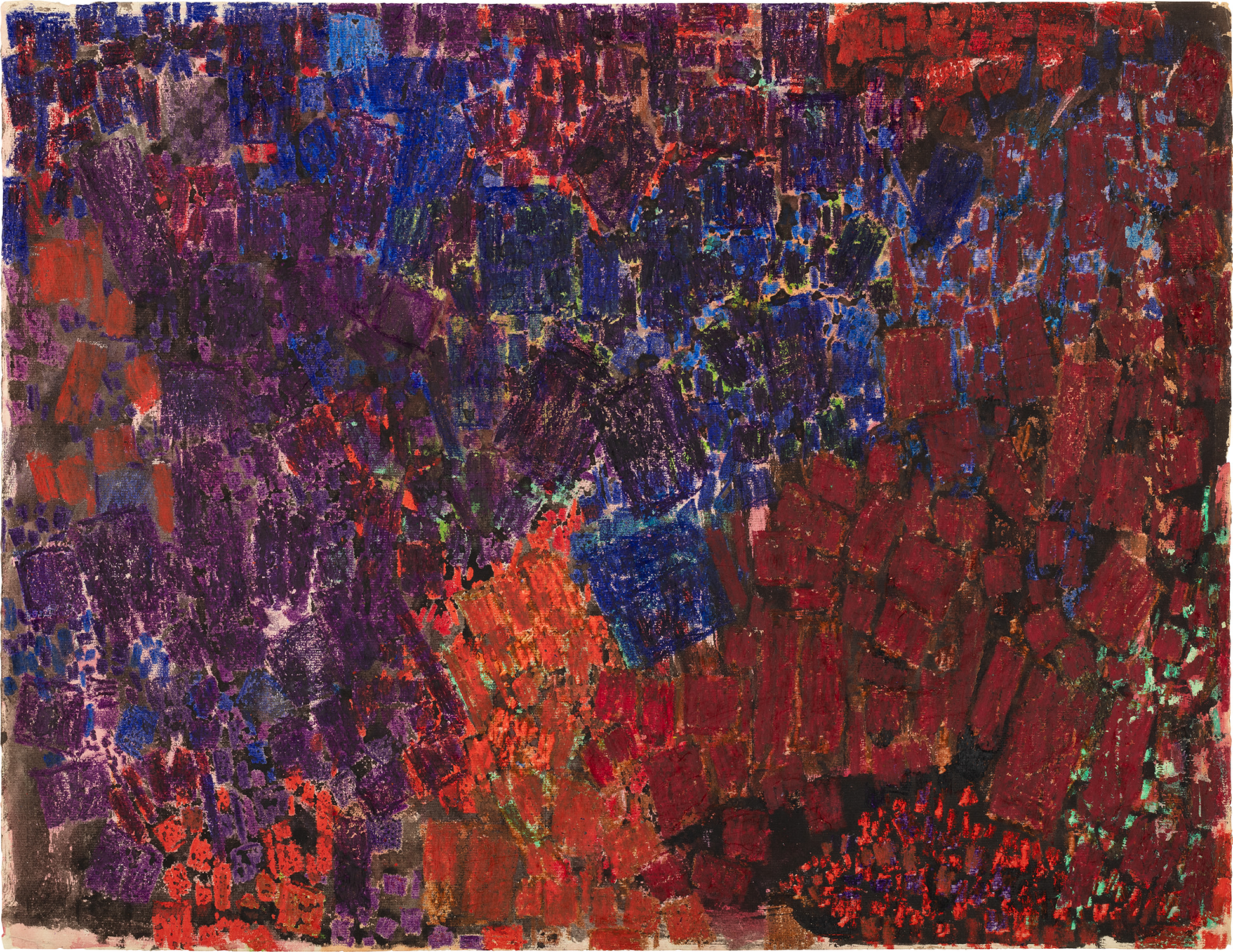 Lynne Drexler — oilstick on paper