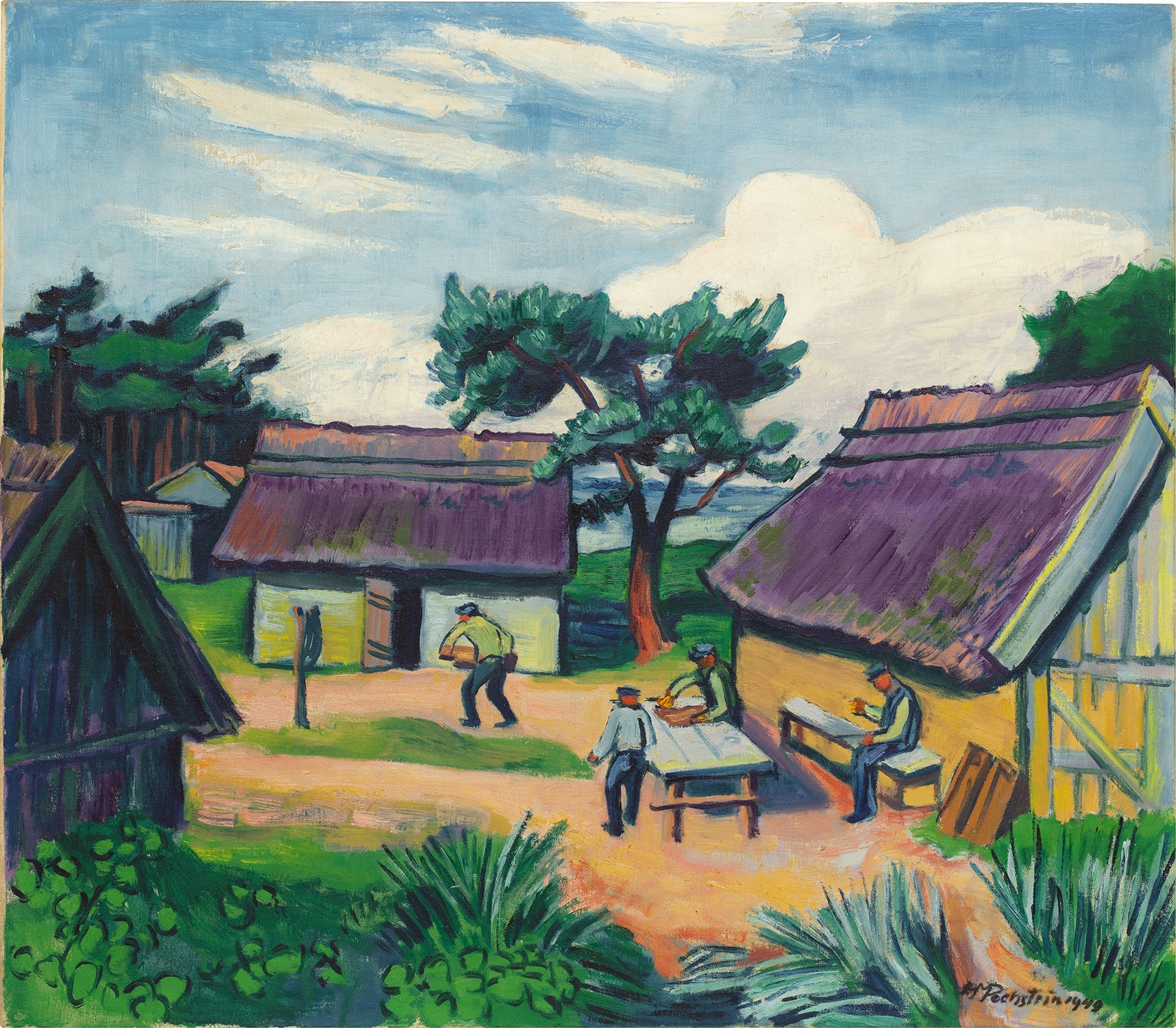 Max Pechstein — Alte Fischerhütten