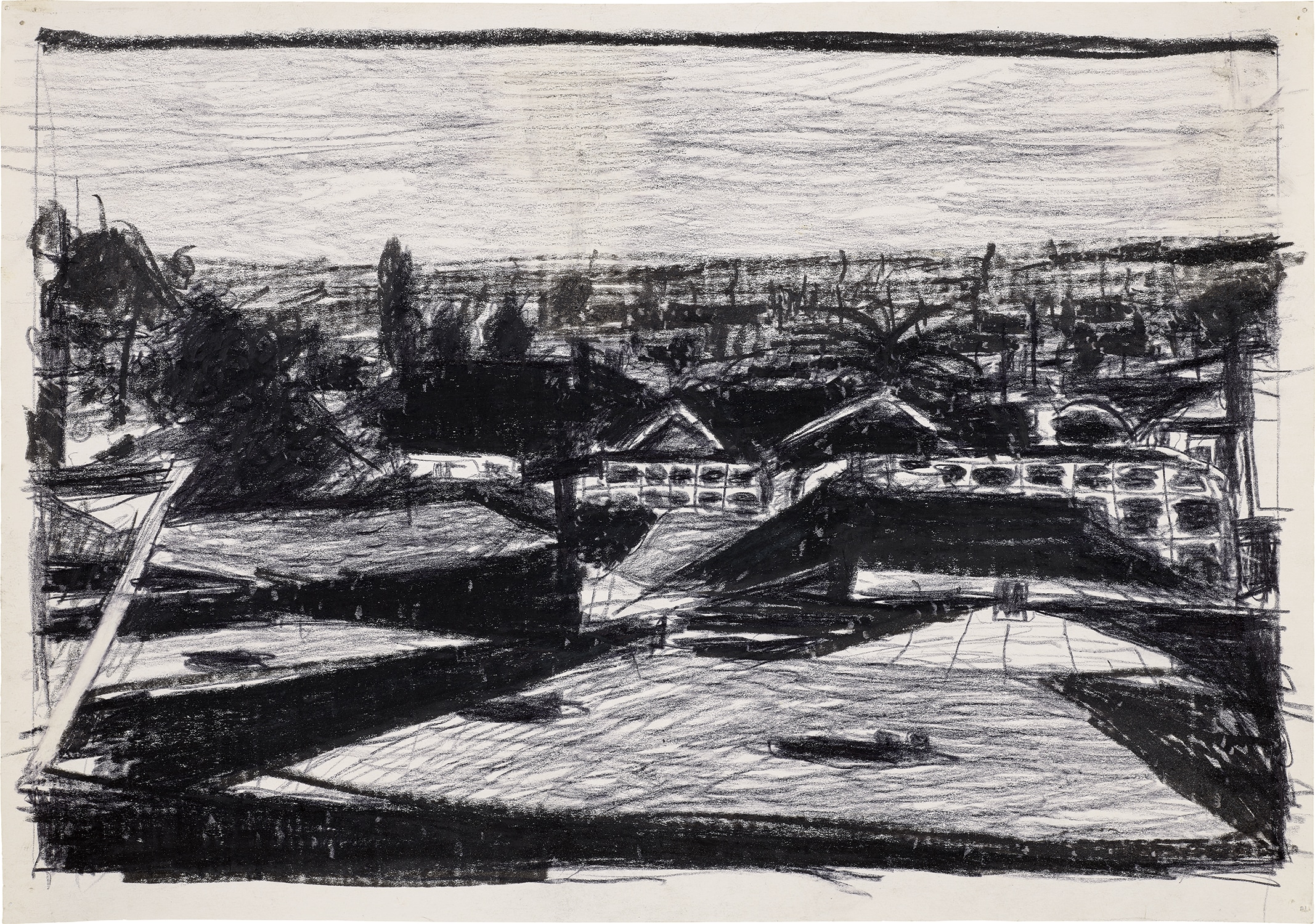 Richard Diebenkorn — conté crayon on paper