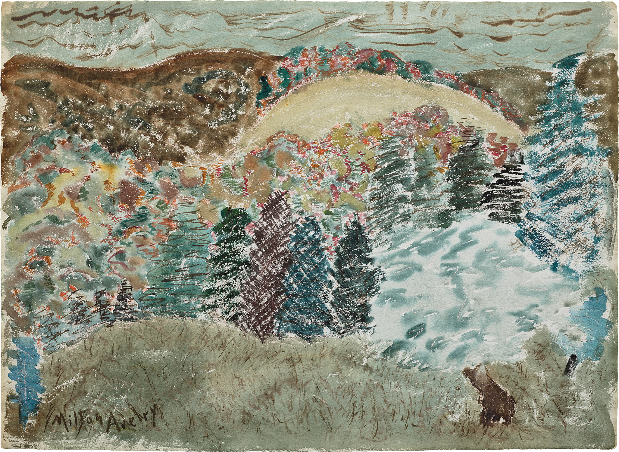 Milton Avery — Autumn Hills