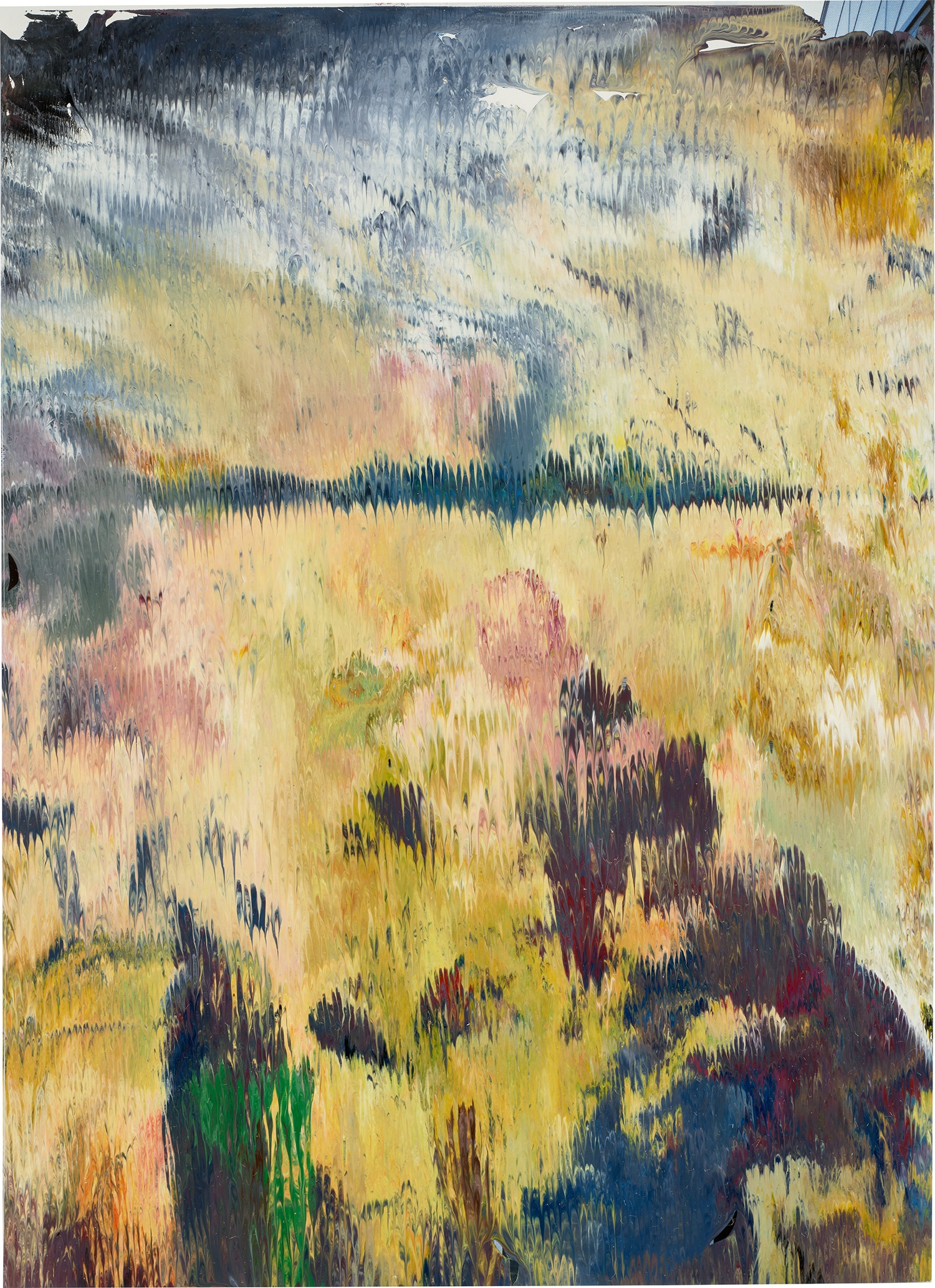 Gerhard Richter — lacquer on printed paper mounted on card