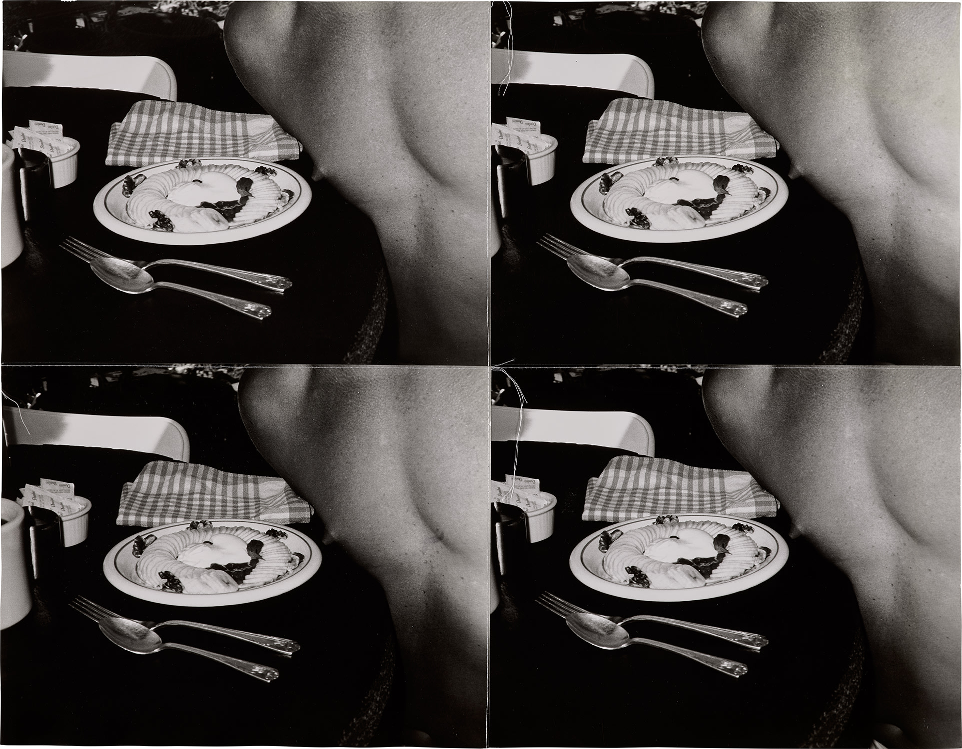 Andy Warhol — Plate of Food with Man's Chest