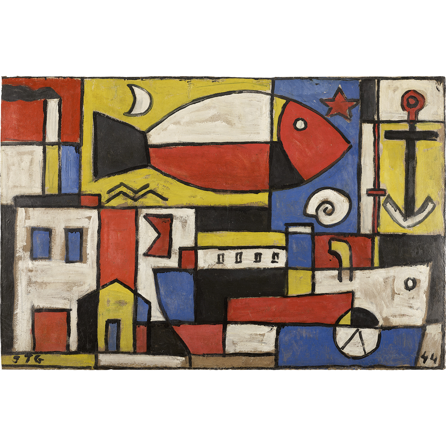 Construcción (boceto para el mural de Saint Bois)