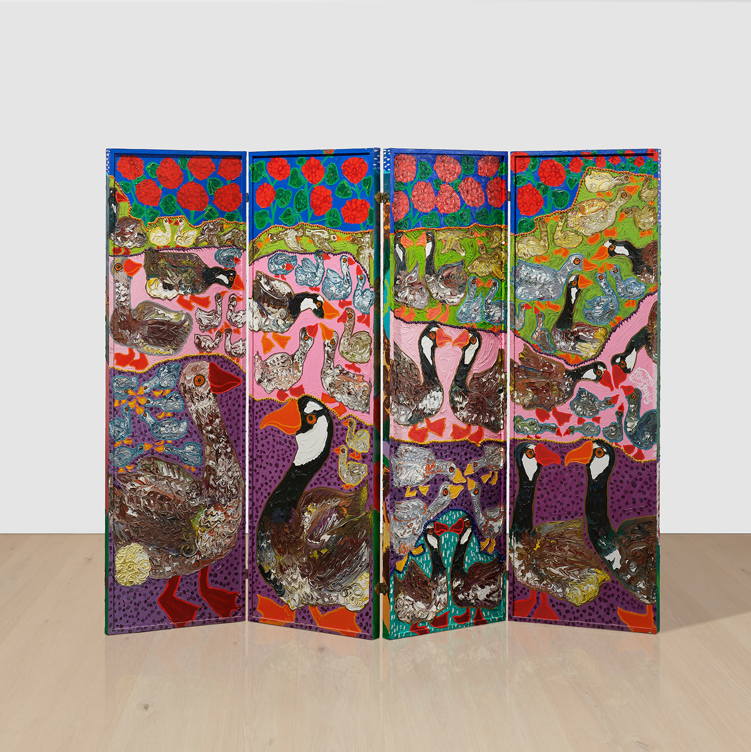 Goose Grand with Geraniums