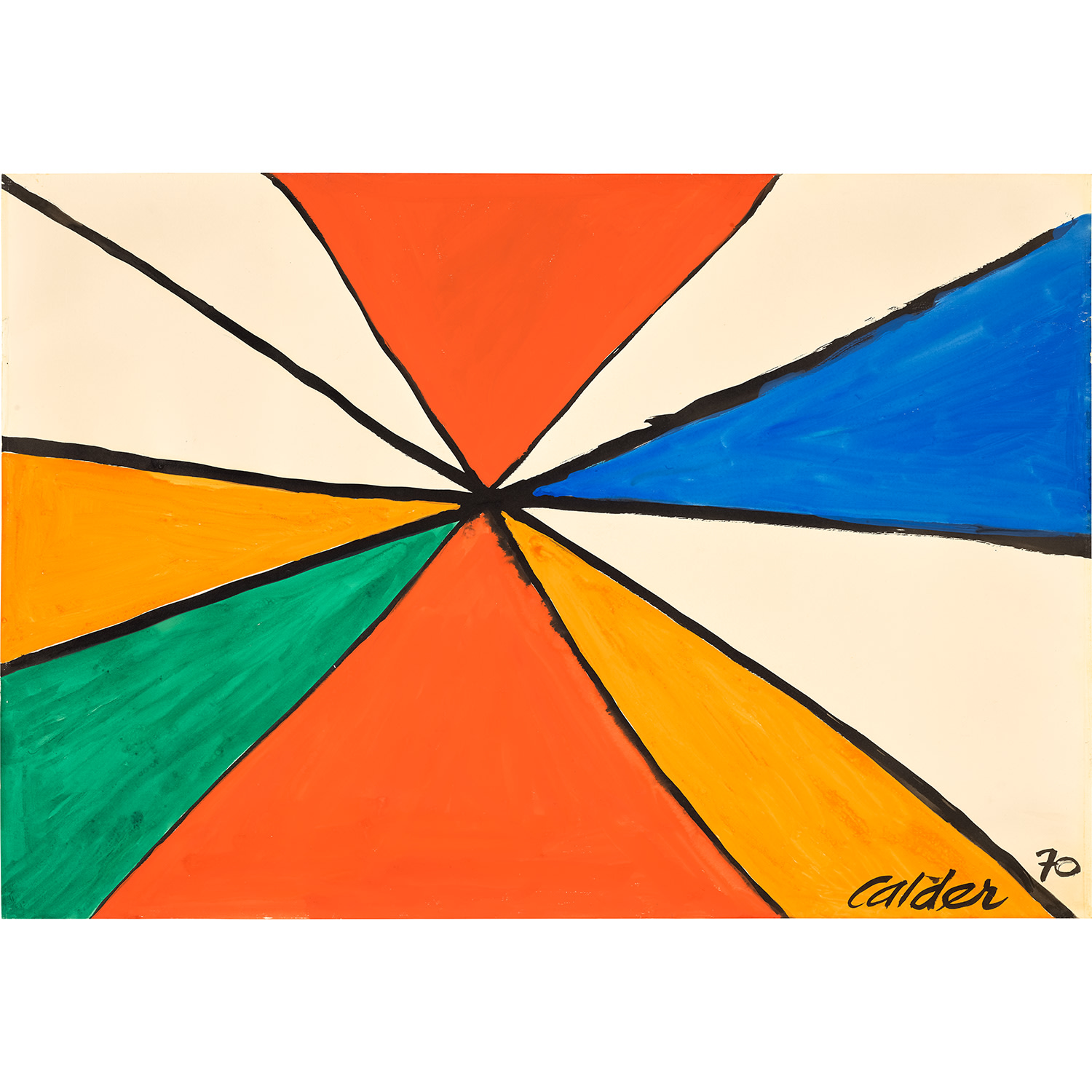 Alexander Calder — Ten Triangles of Color