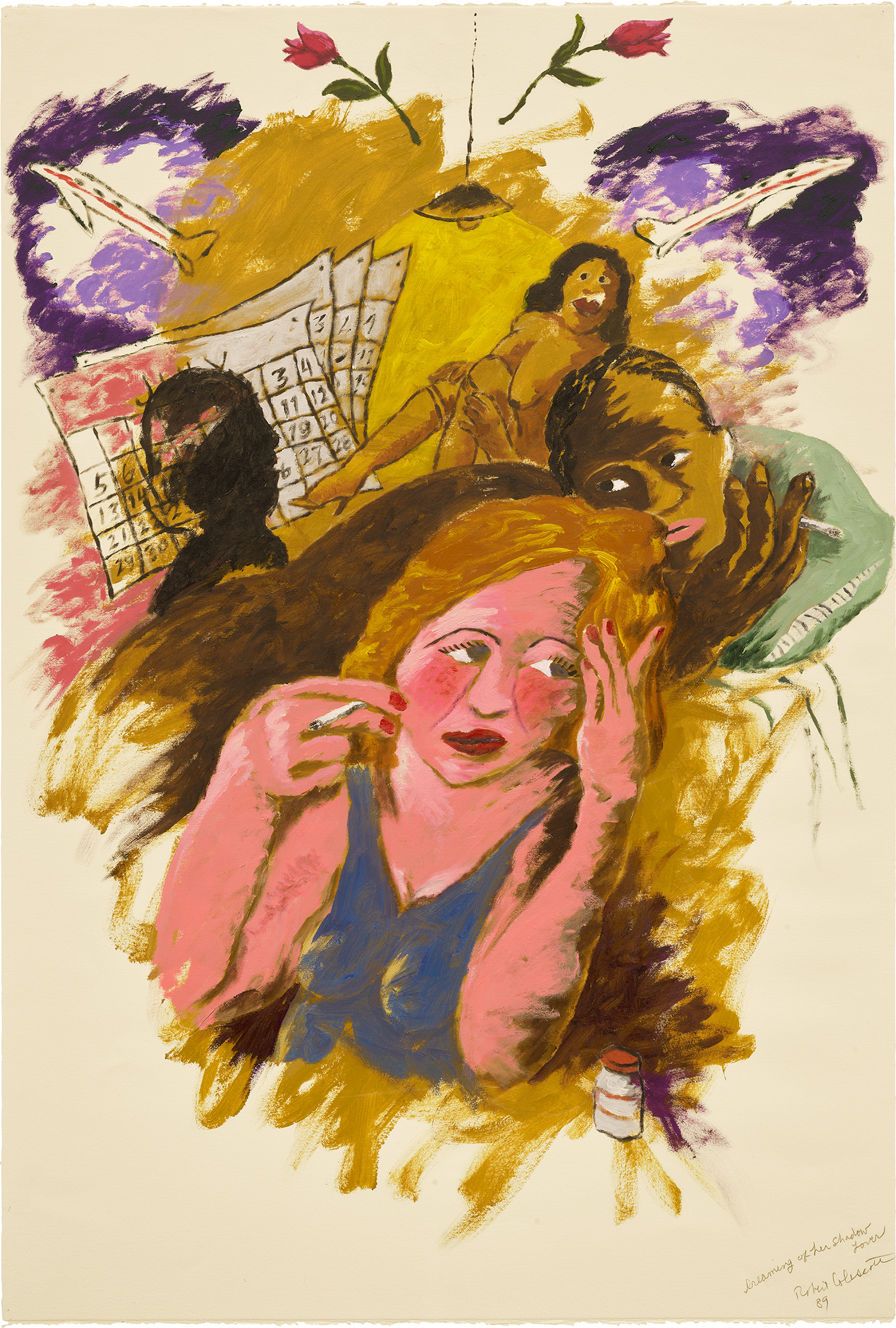 Robert Colescott — Dreaming of her Shadow Lover