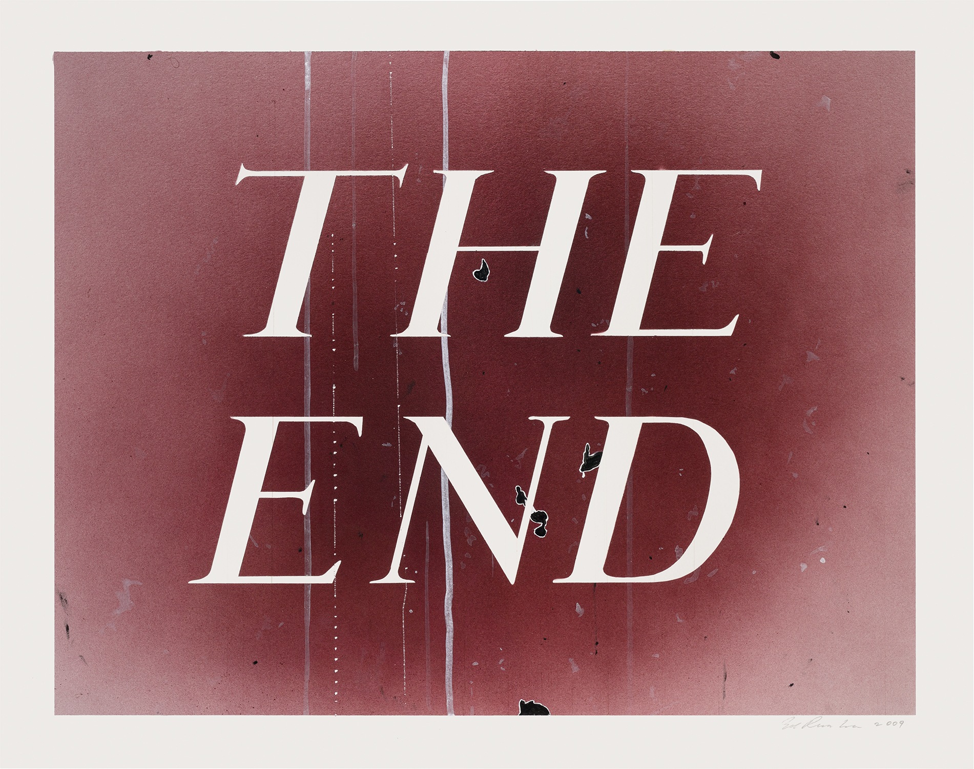 Ed Ruscha — The End #81