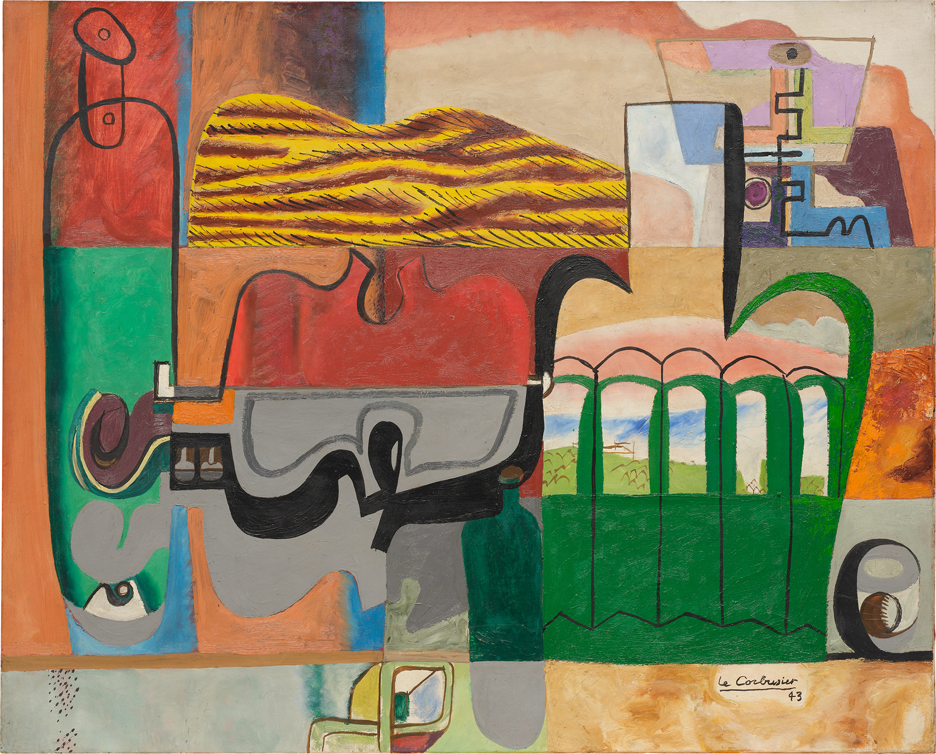 Le Corbusier — Nature morte à la bouteille et au violon