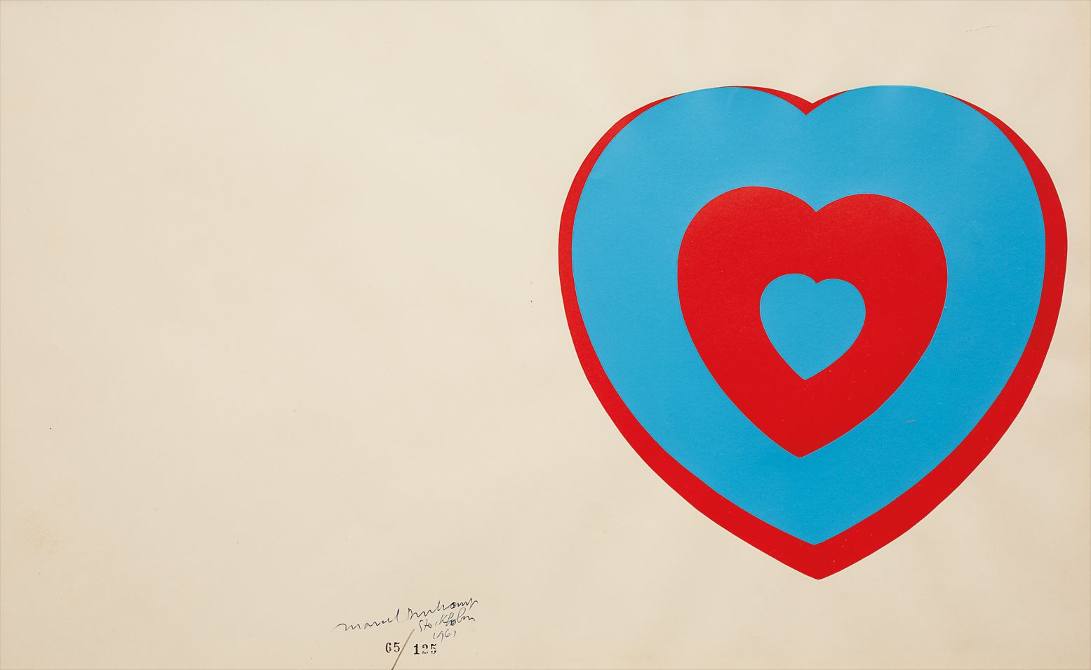 Marcel Duchamp — Coeurs volants (Fluttering Hearts)