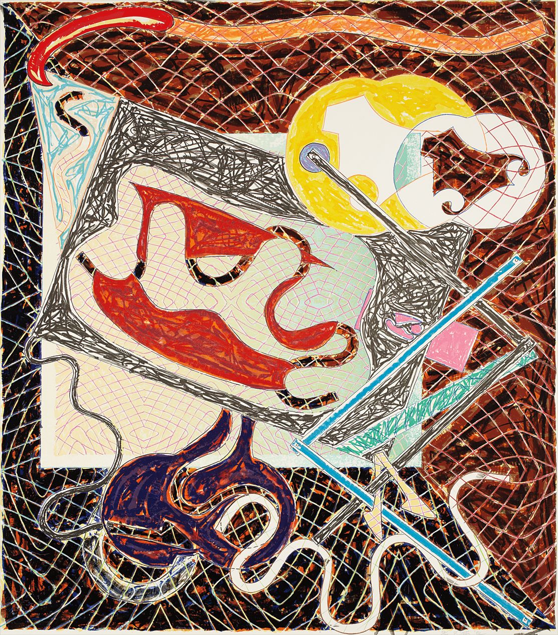 Frank Stella — Shards III, from Shards series