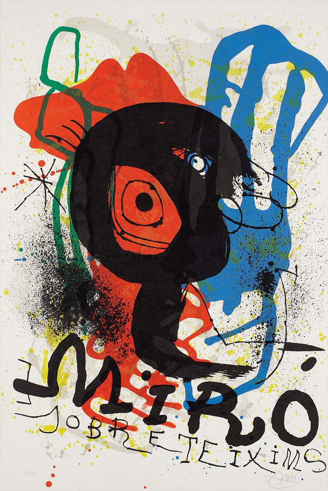 Joan Miró — Poster for the Exhibition 'Sobreteixims'