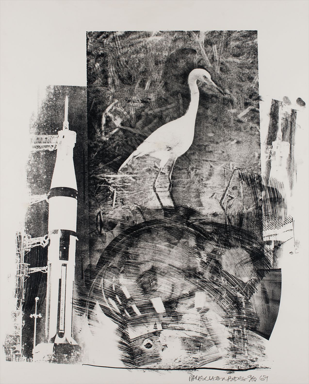 Robert Rauschenberg — Horn, from Stoned Moon series