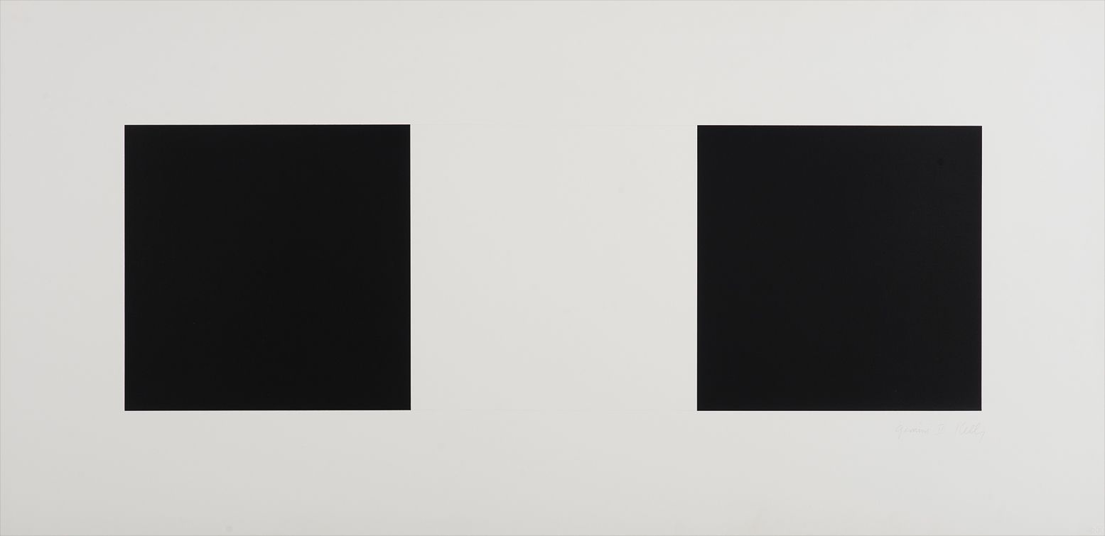 Ellsworth Kelly — Two Blacks and White