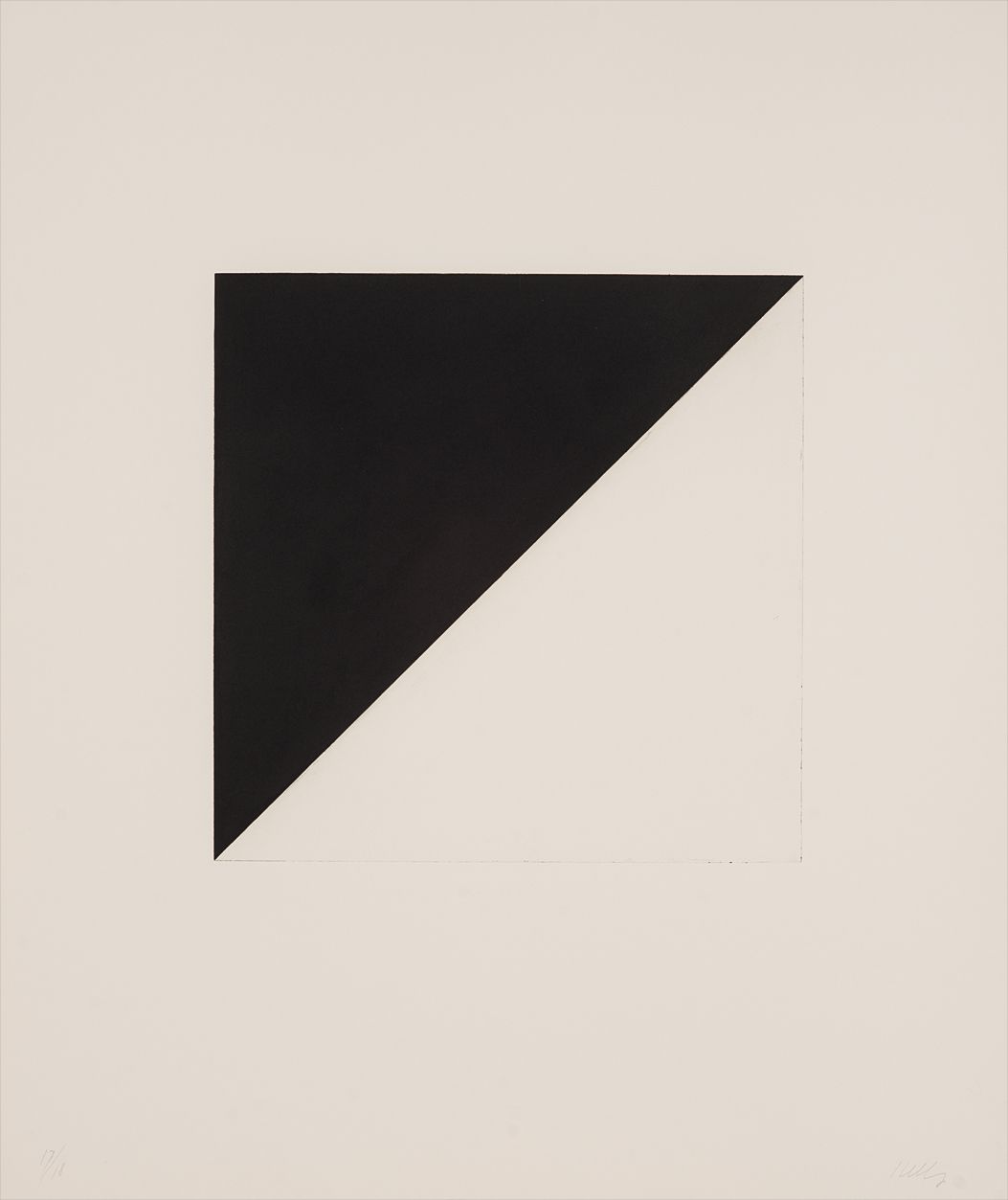 Ellsworth Kelly — Diagonal with Black