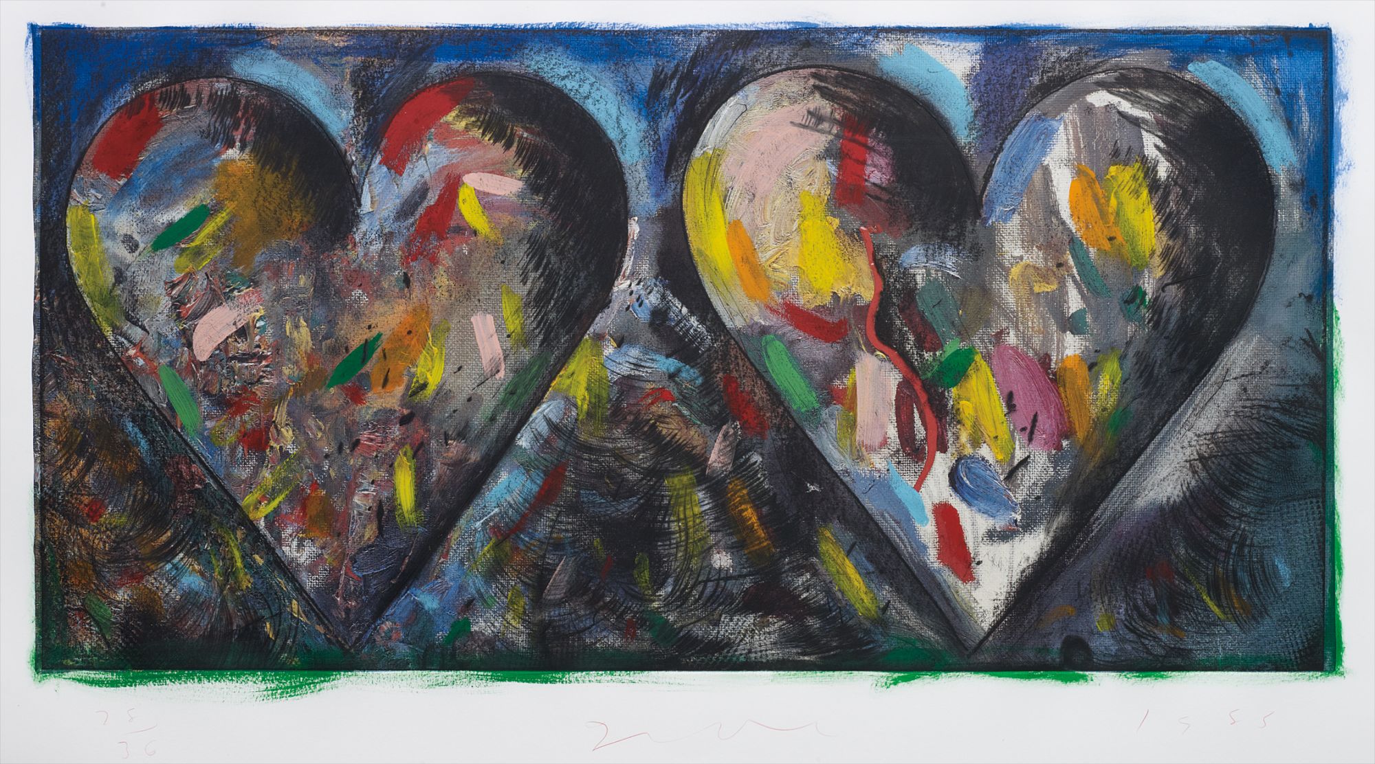 Jim Dine — Two Hearts for the Moment