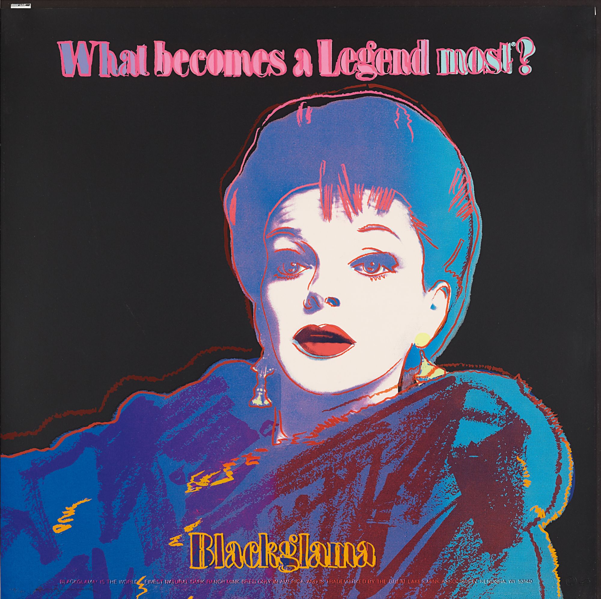 Andy Warhol — Blackglama (Judy Garland), from Ads