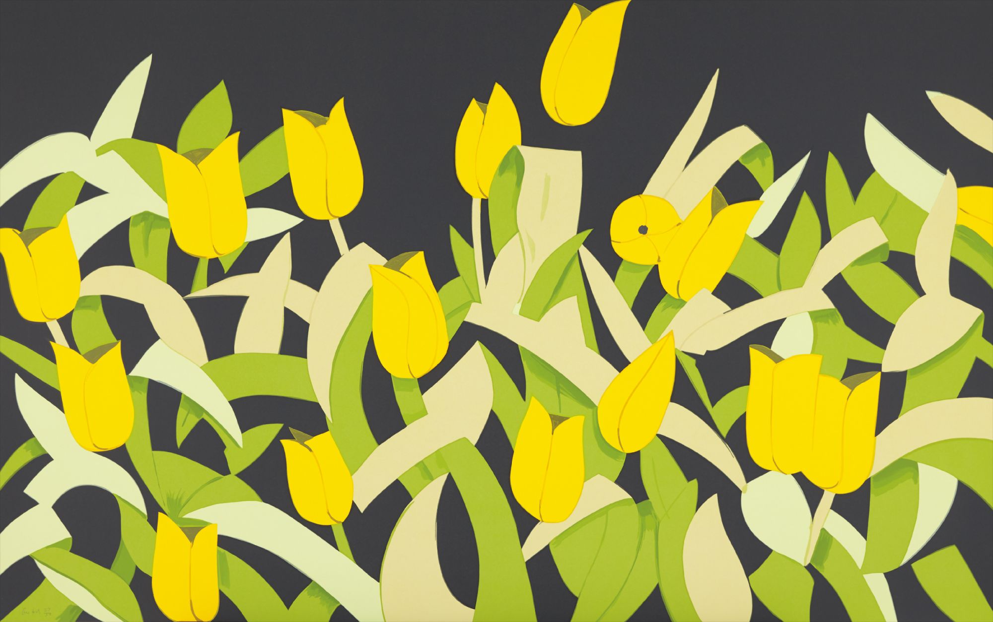 Alex Katz — Yellow Tulips