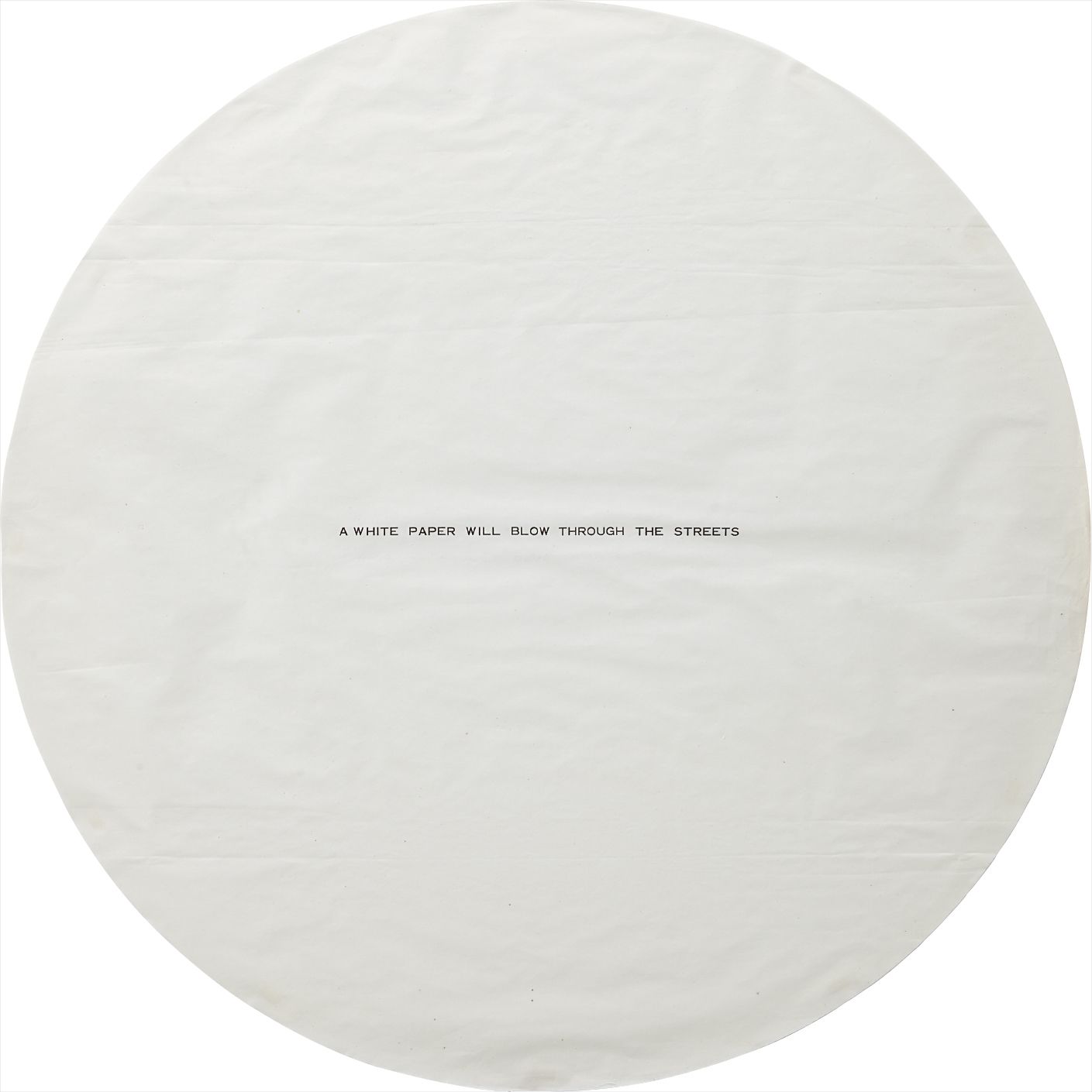 A White Paper Will Blow Through The Streets