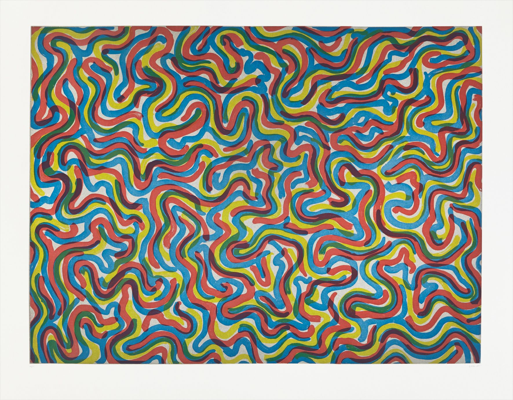 Sol LeWitt — Curvy Brushstrokes/Color