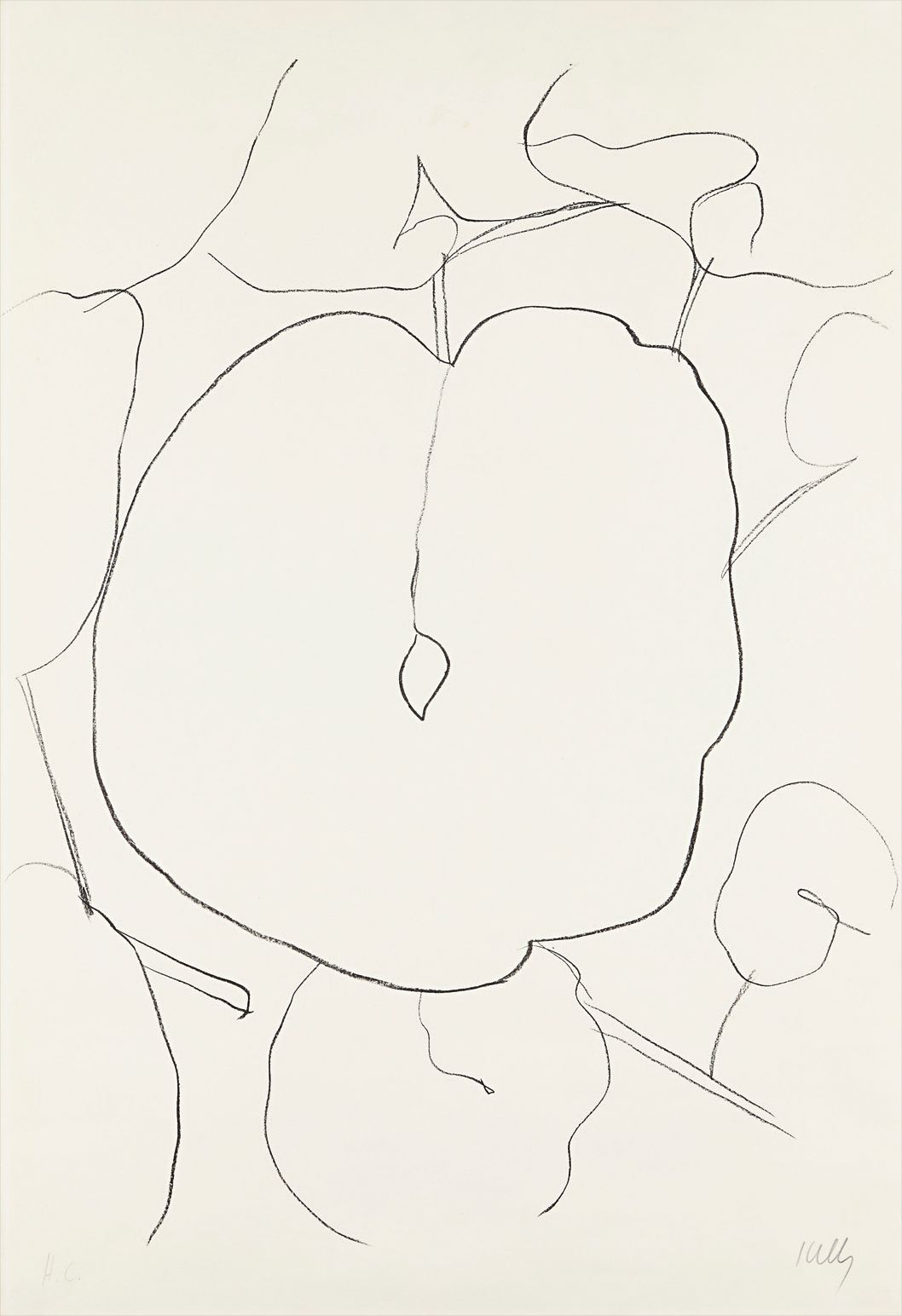 Ellsworth Kelly — Melon Leaf (Feuille de Melon), from Suite of Plant Lithographs
