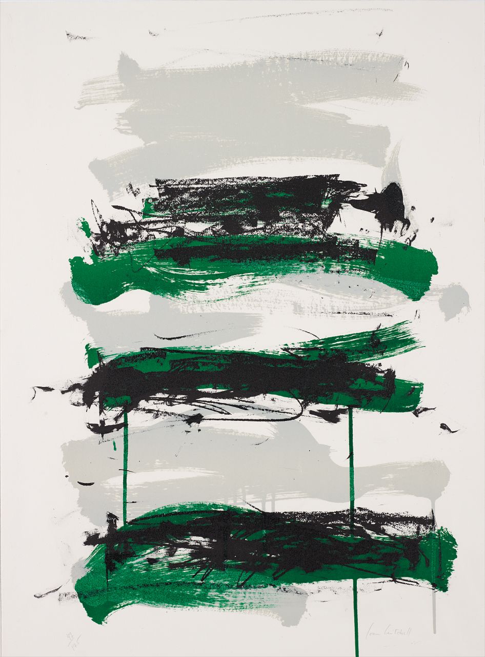 Joan Mitchell — Champs (Black, Gray and Green)