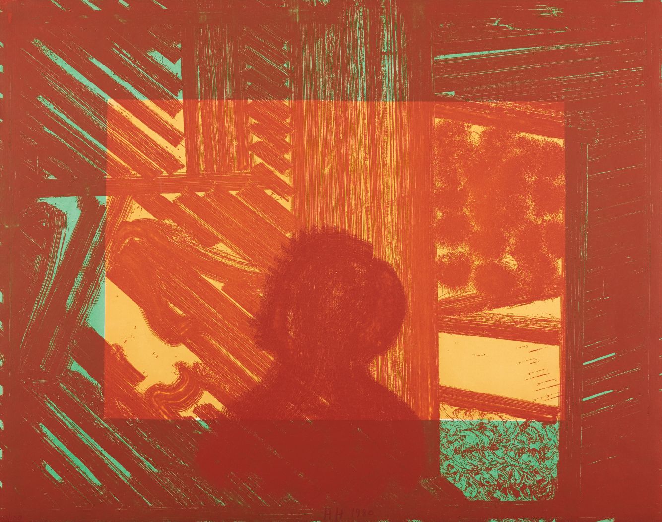 Howard Hodgkin — Artist and Model (in green and yellow)