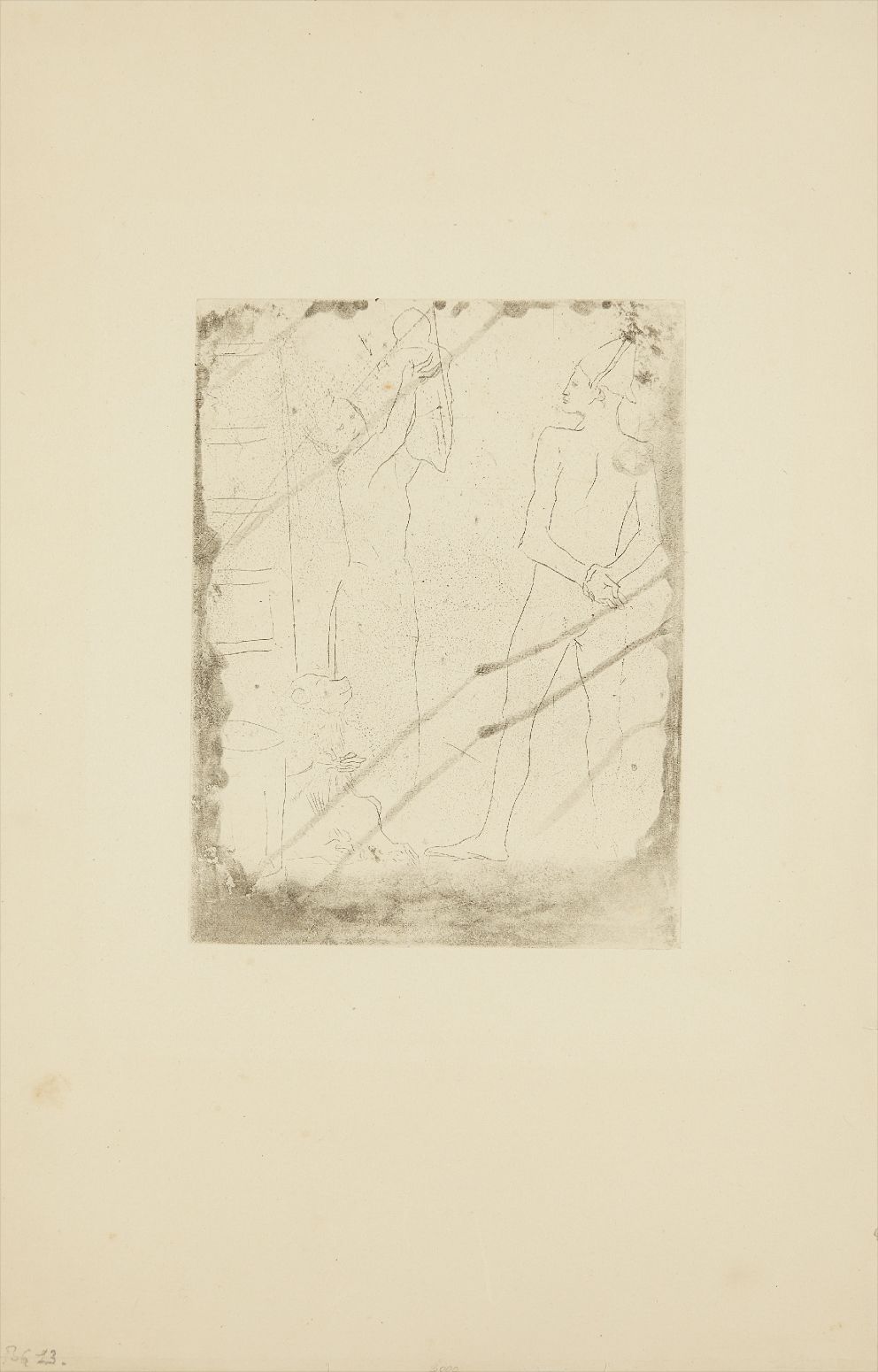Pablo Picasso — La famille de saltimbanques au macaque, from La suite des saltimbanques