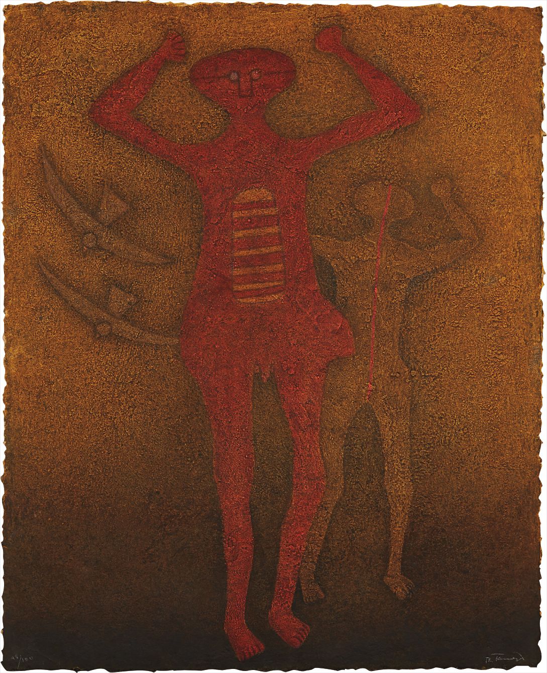 Rufino Tamayo — Personajes con Pájaros (Personages with Birds)