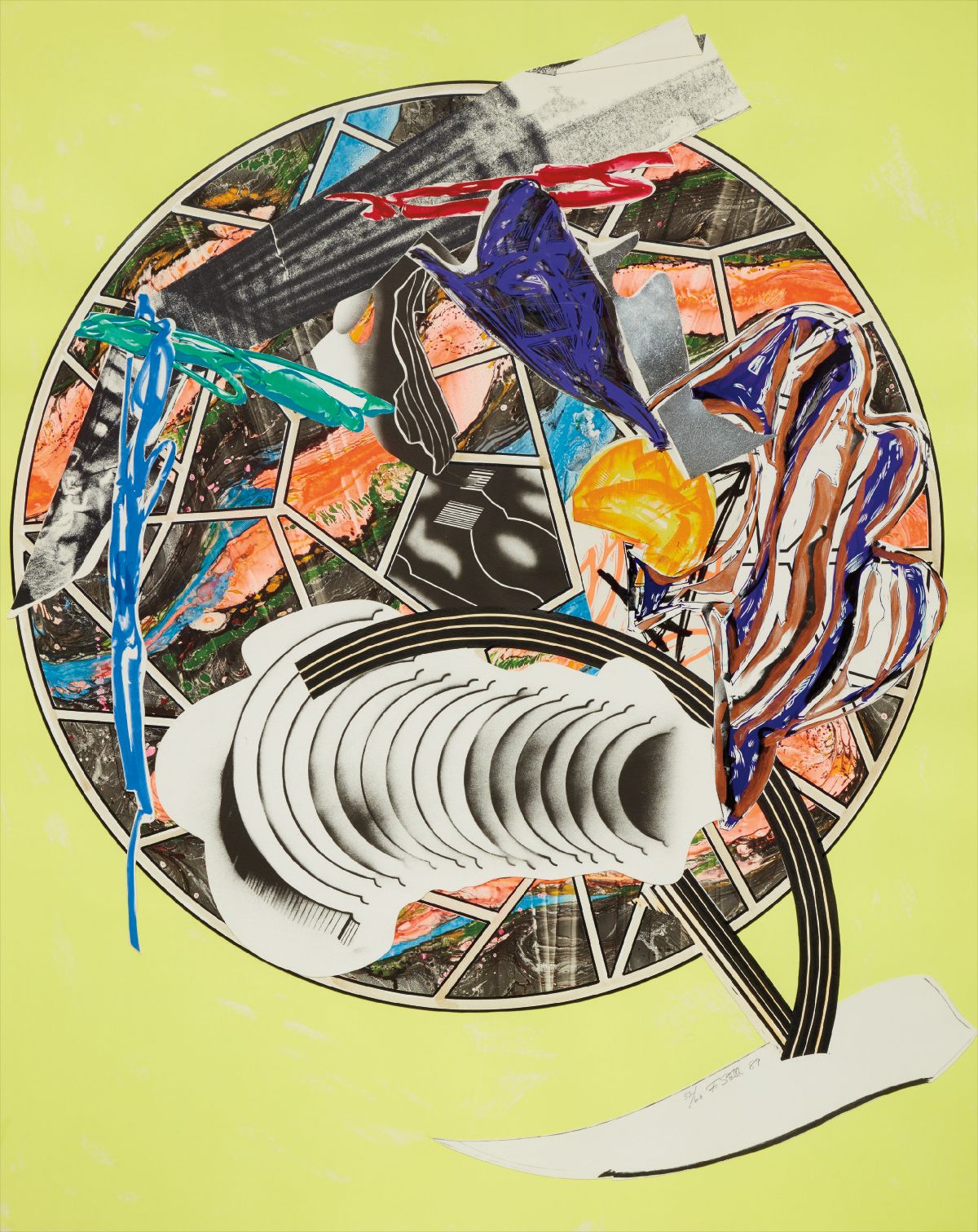 Frank Stella — Whale as a dish, from the Waves series