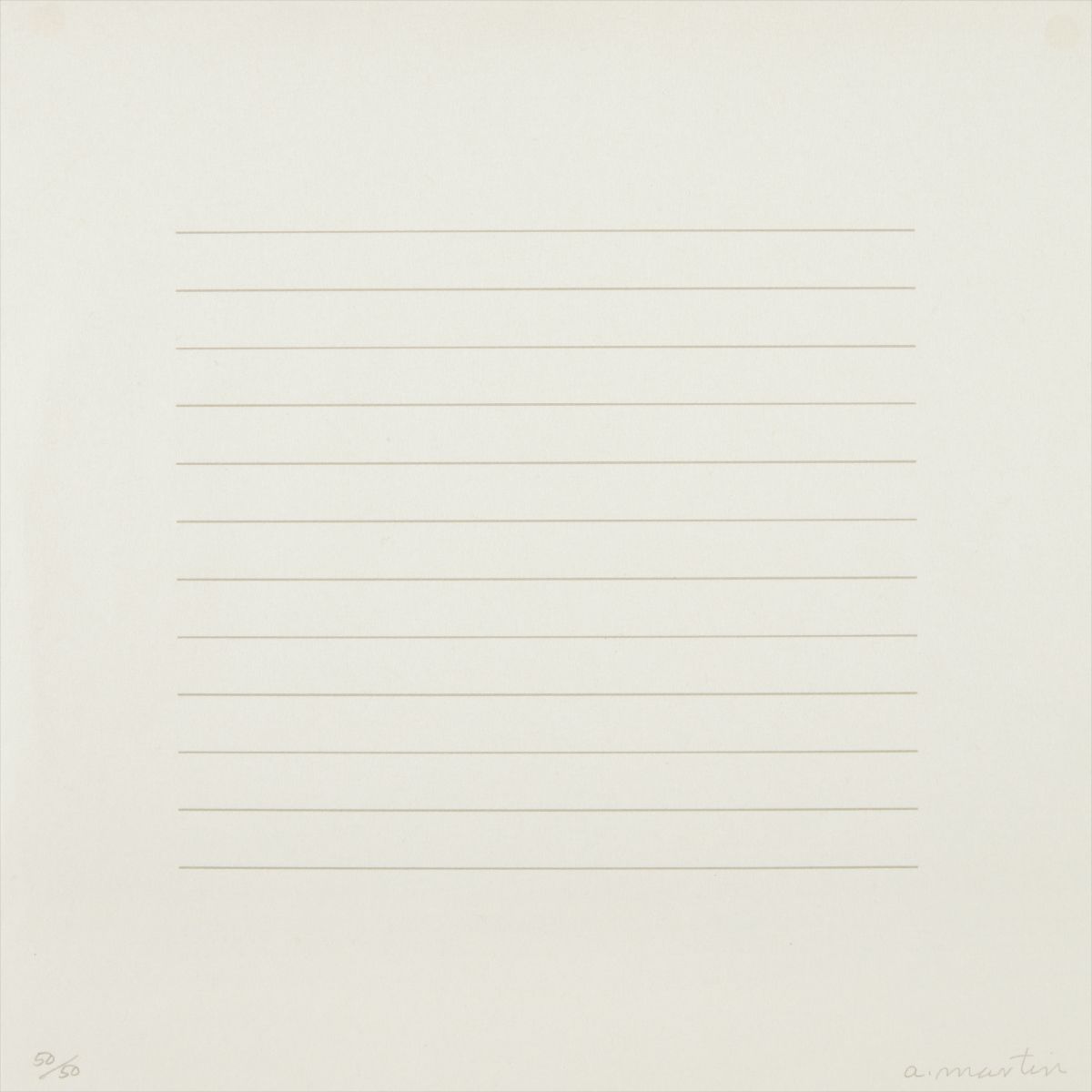 Agnes Martin — 15A