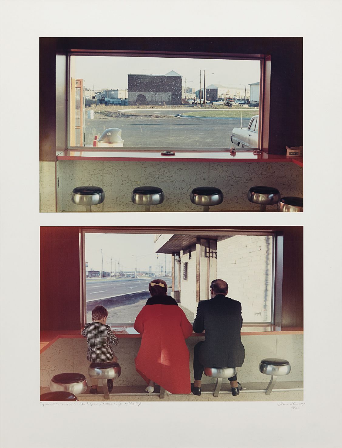 View Interior, New Highway Restaurant, Jersey City, NJ (diptych)
