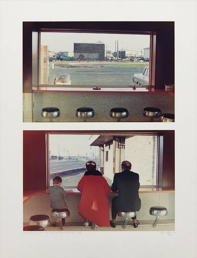 View Interior, New Highway Restaurant, Jersey City, NJ (diptych)
