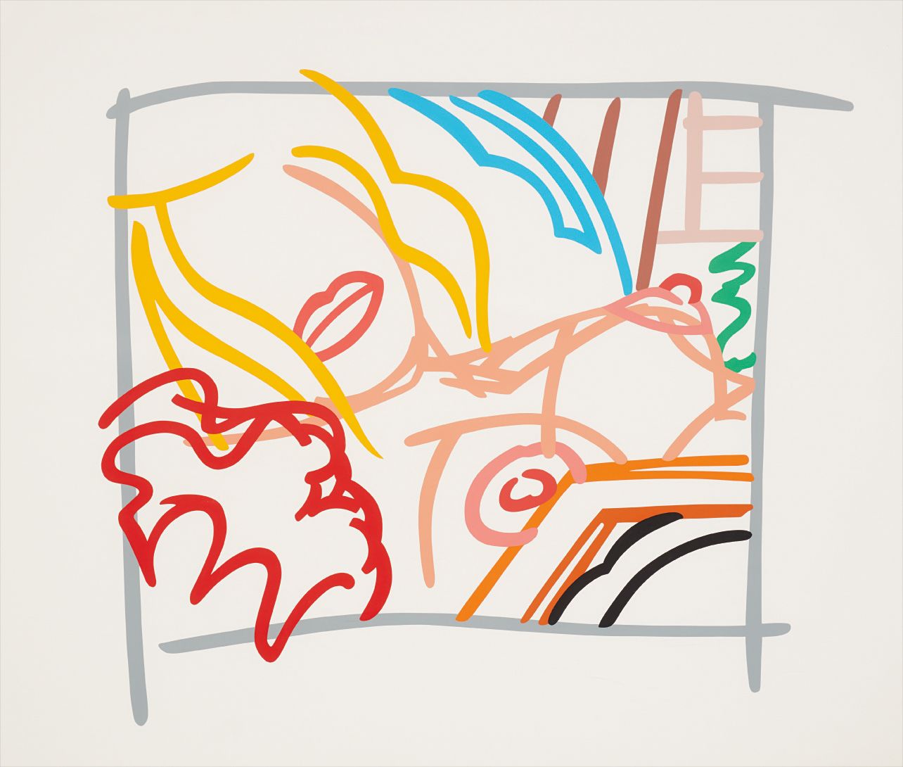 Tom Wesselmann — Bedroom Blonde with Doodle with Photo