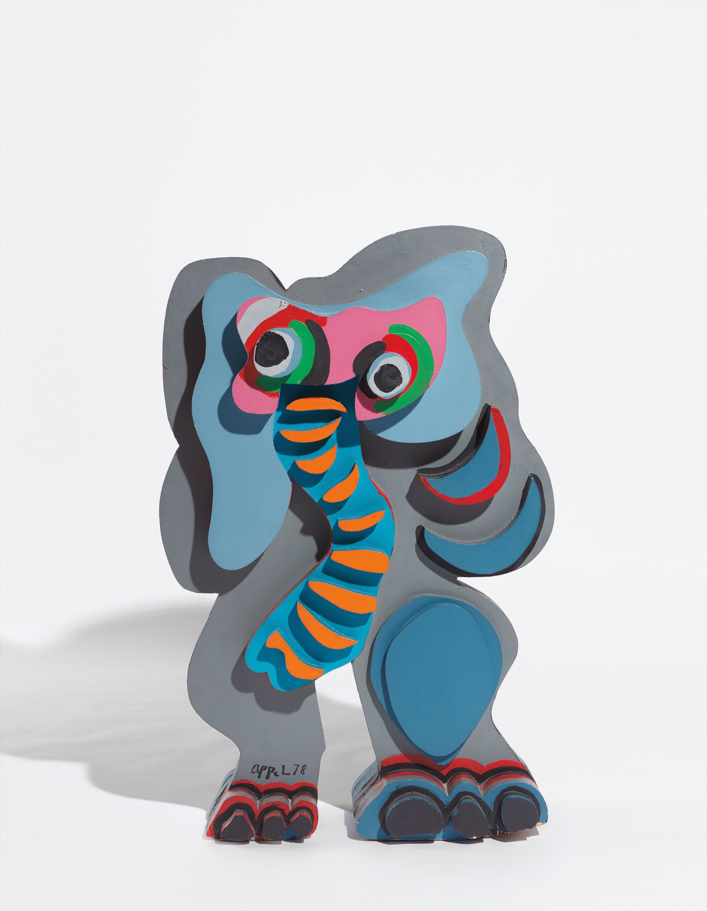 Karel Appel — Standing Elephant, from Circus Series