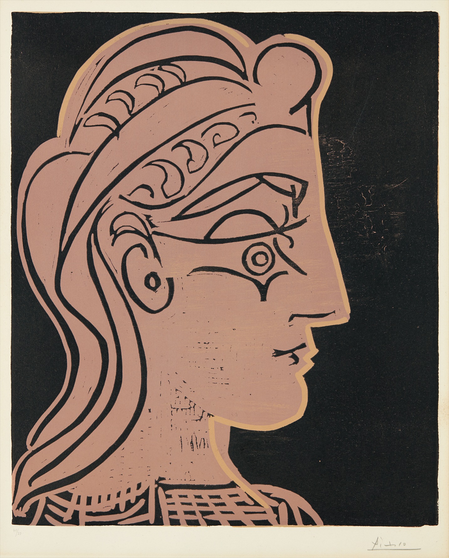 Pablo Picasso — Tête de femme (de profil) (Head of a Woman - in Profile)