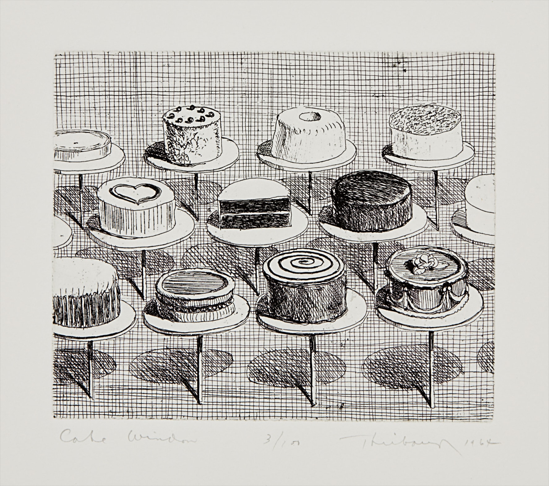 Wayne Thiebaud — Cake Window, from Delights