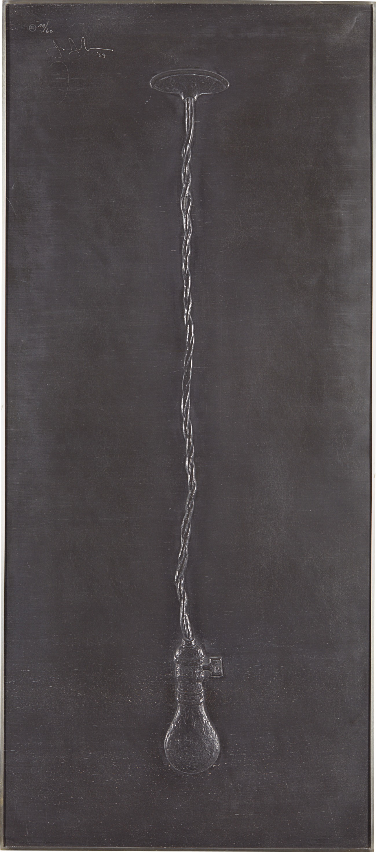 Jasper Johns — Light Bulb, from Lead Reliefs