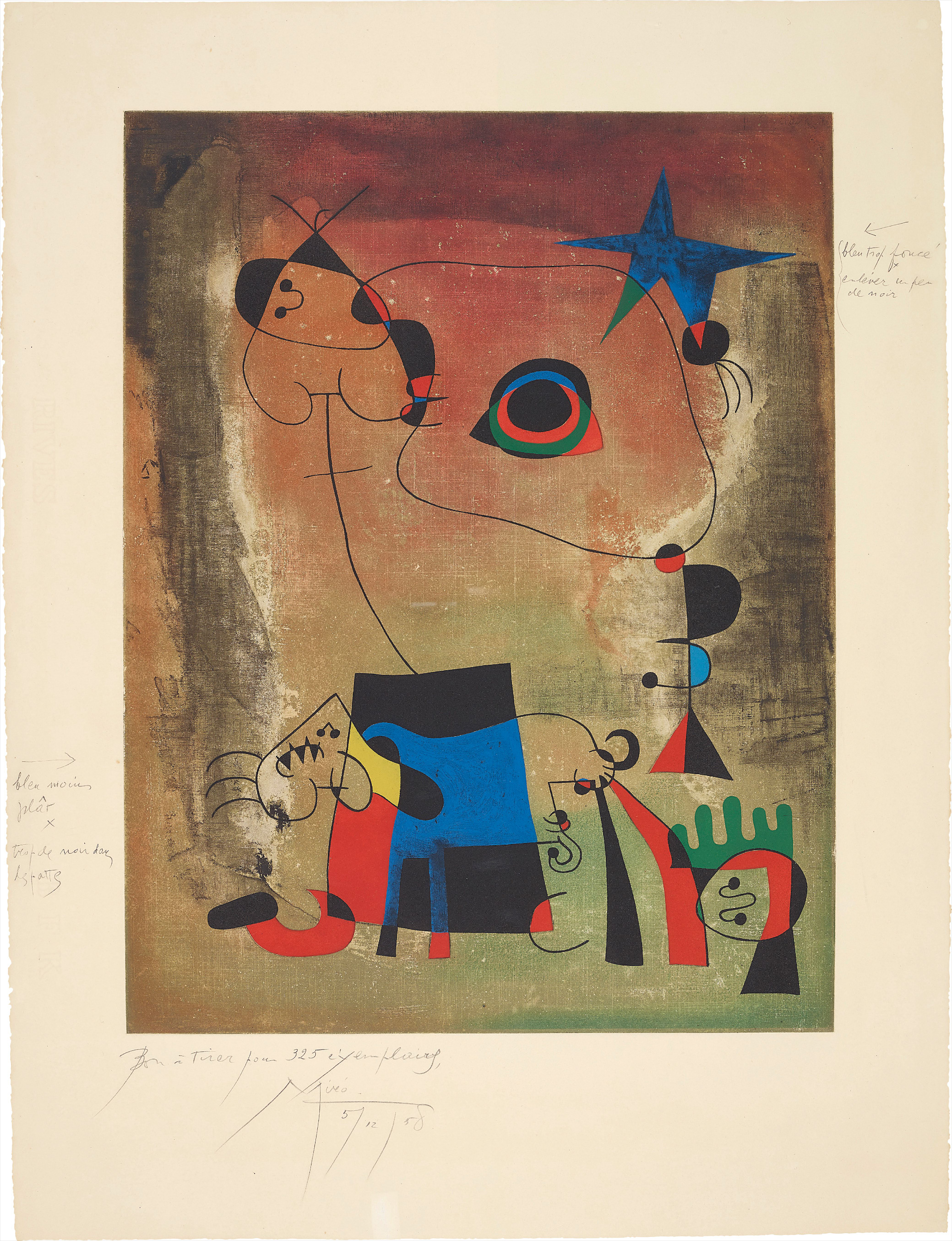 Joan Miró — Le chien bleu (The Blue Dog)