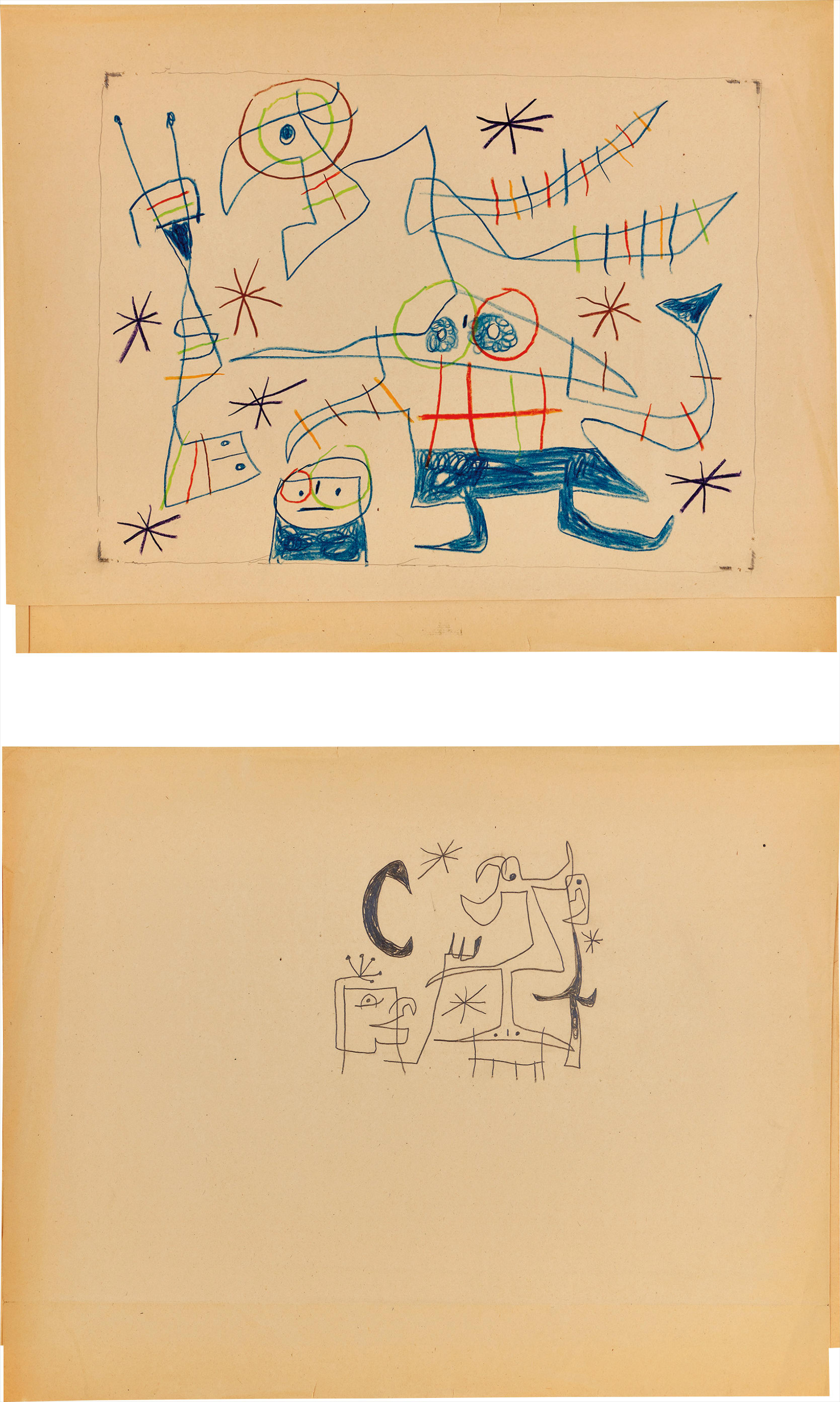 Joan Miró — Femme-oiseau II / L'oiseau dressé