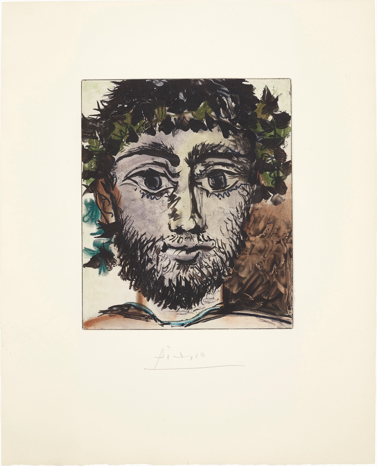 Pablo Picasso — Tête de faune (Head of a Faun)