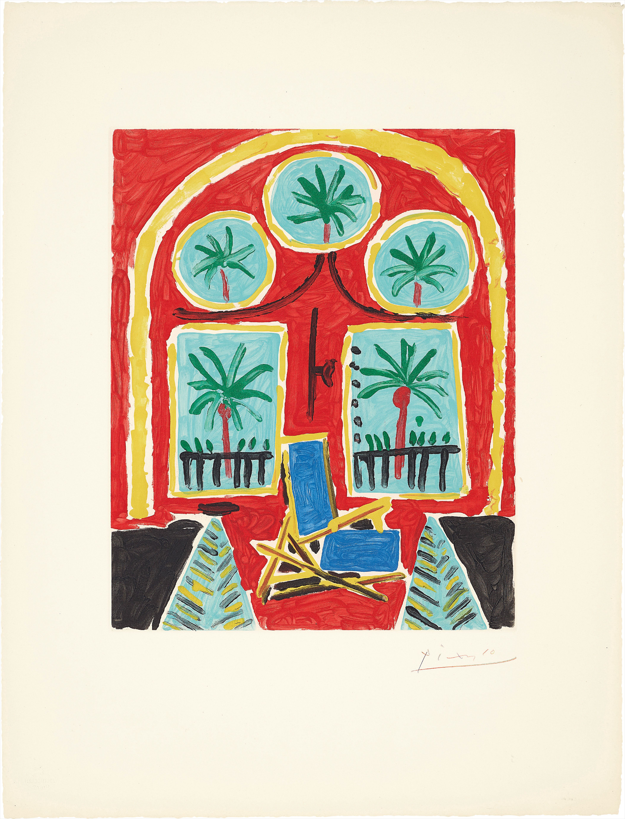 Pablo Picasso — La Californie (Intérieur rouge) (La Californie - Red Interior)