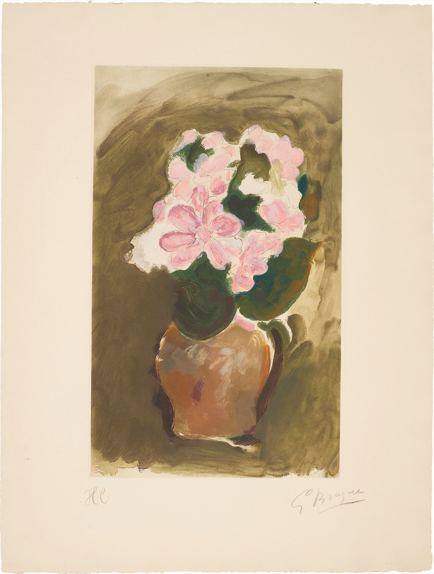 Georges Braque — Bouquet dans un vase (Bouquet in a Vase)