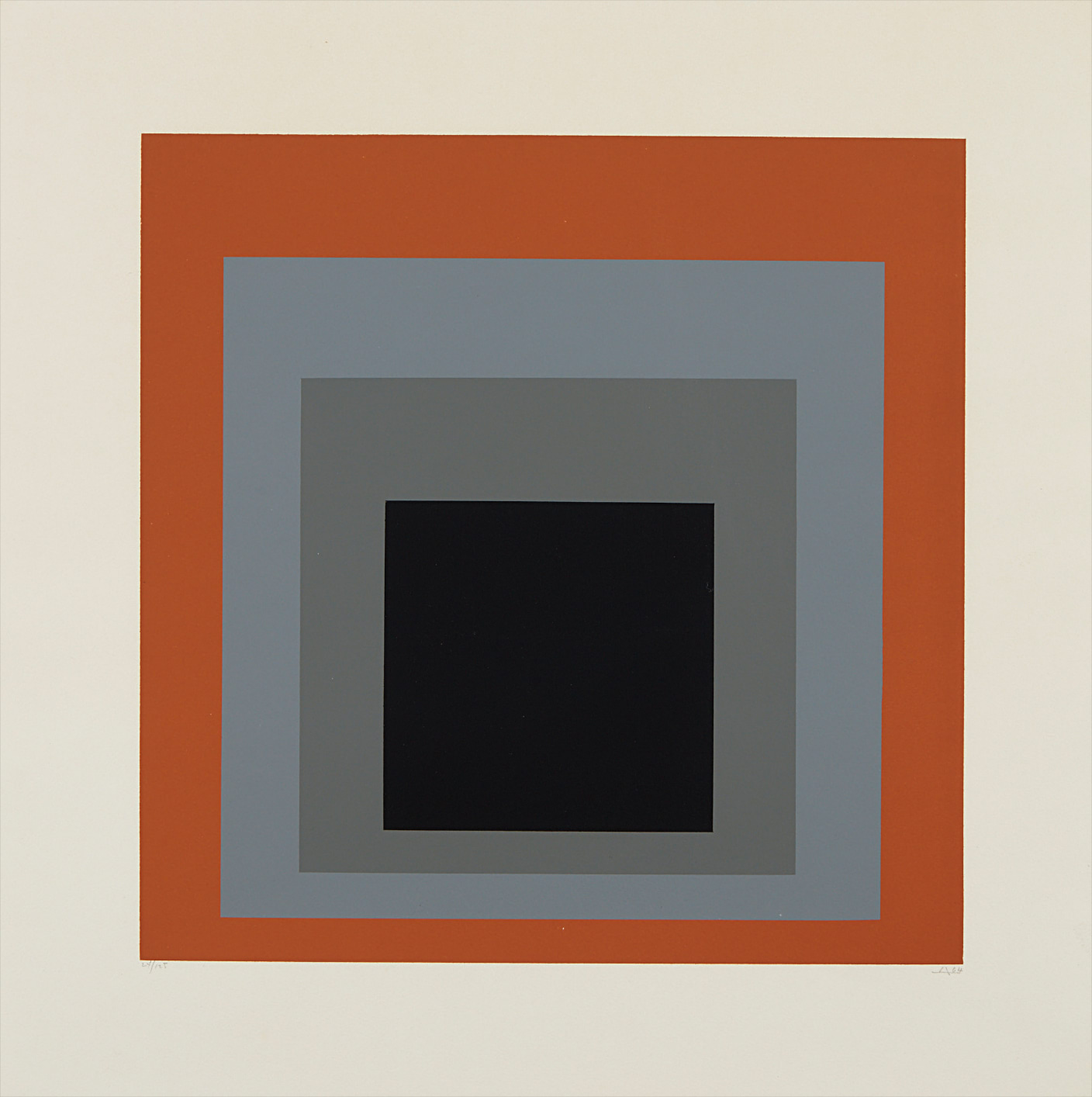 Josef Albers — Hommage au Carre: one plate