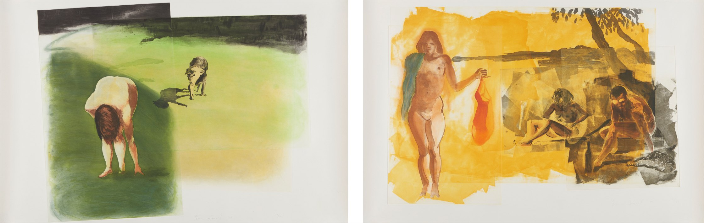 Eric Fischl — Rays; and Dog