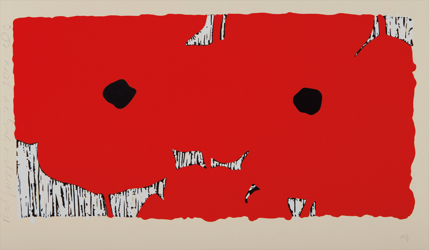 Donald Sultan — Red Poppies, July 24 2012