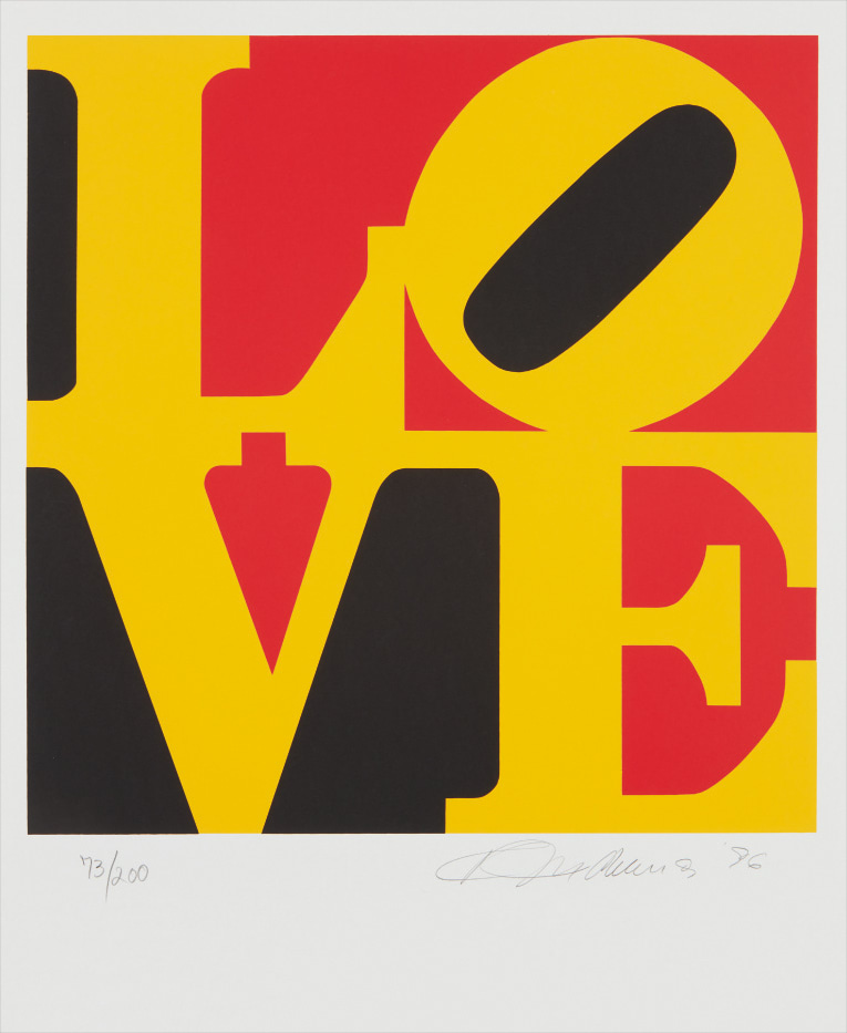 Robert Indiana — Book of Love: one plate