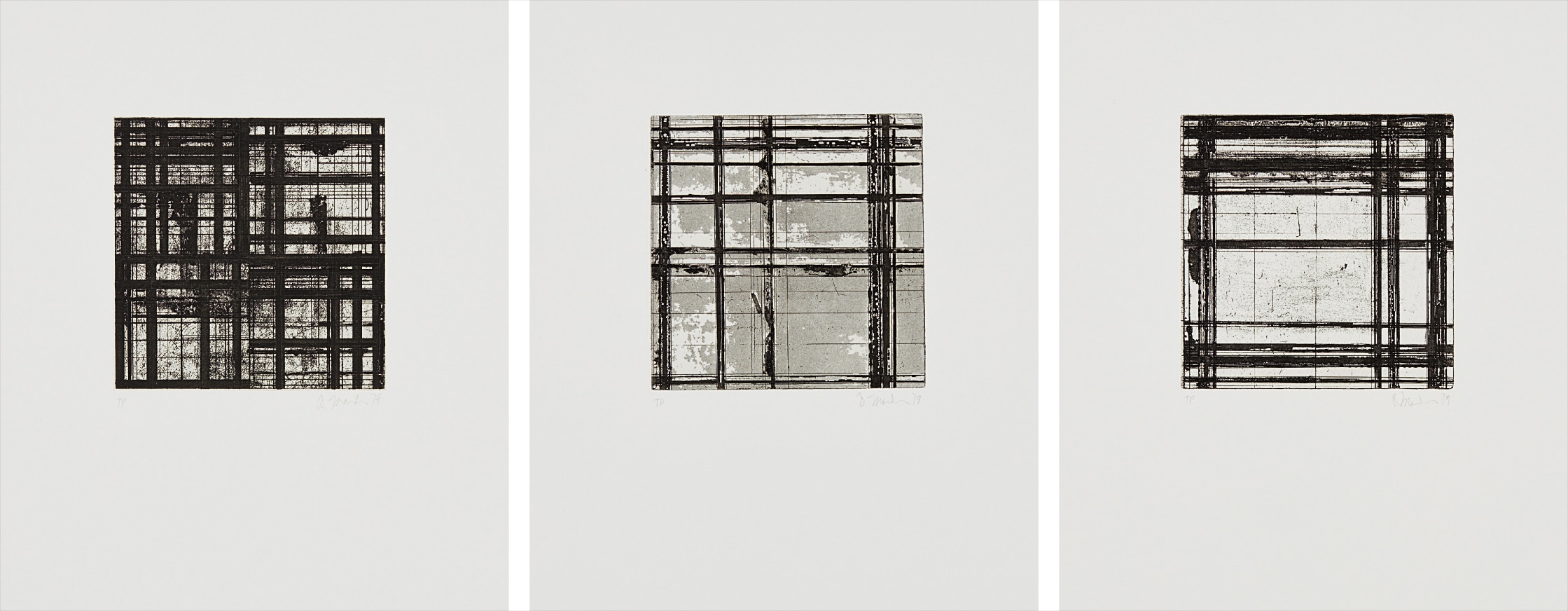 Brice Marden — Tiles: three prints