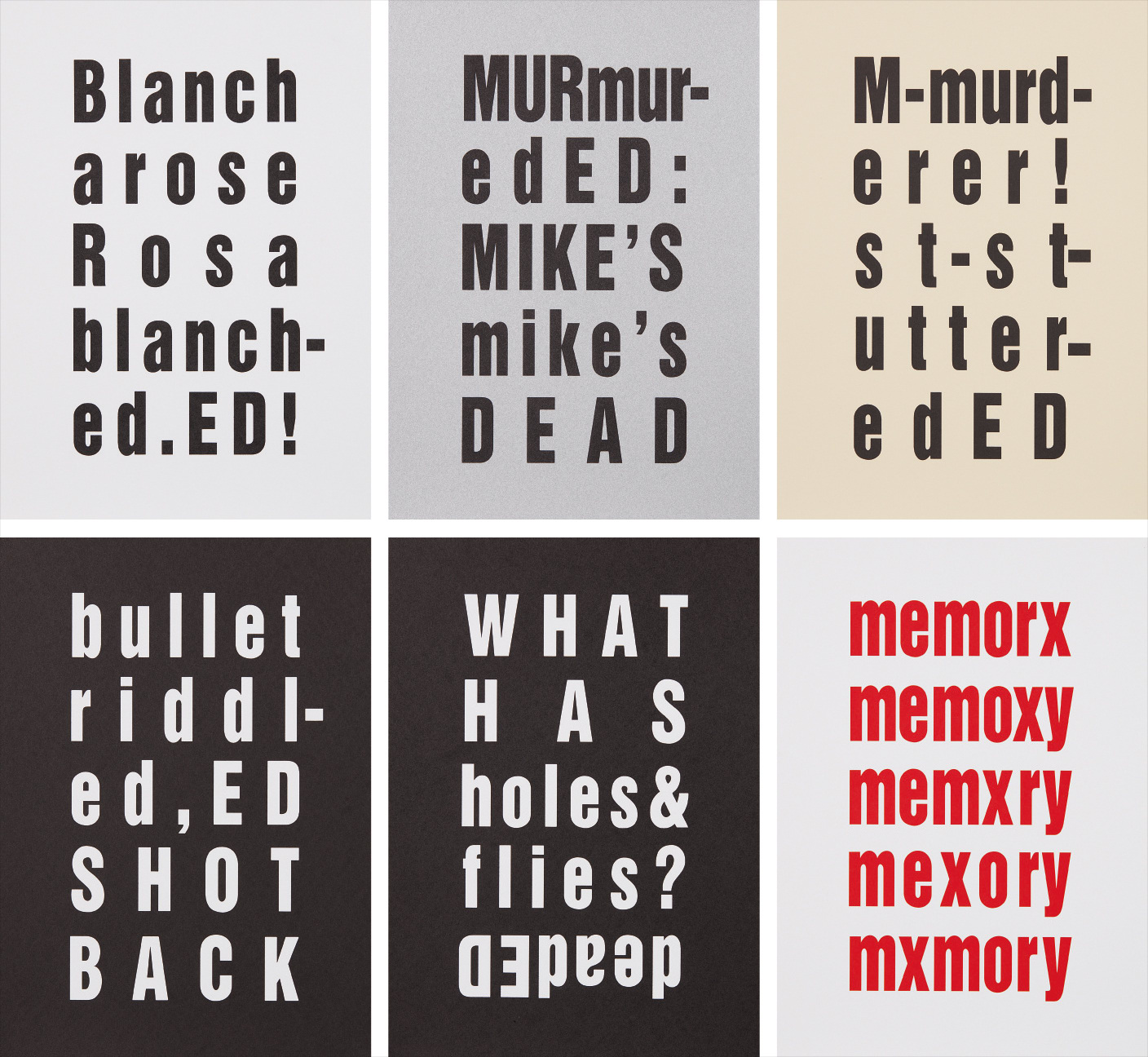 Kay Rosen — The Ed Prints