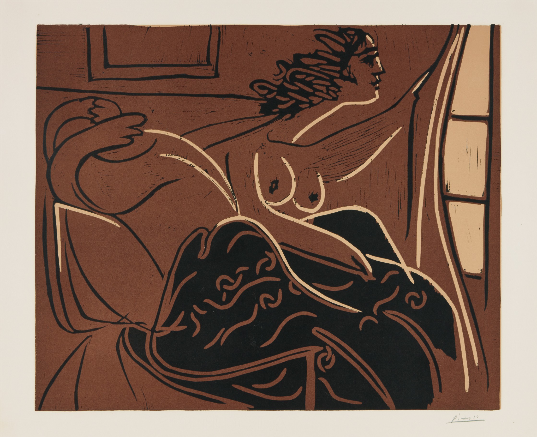 Pablo Picasso — Femme regardant par la fenêtre (Woman Looking out the Window)